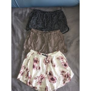 (3) Brandy Melville shorts.